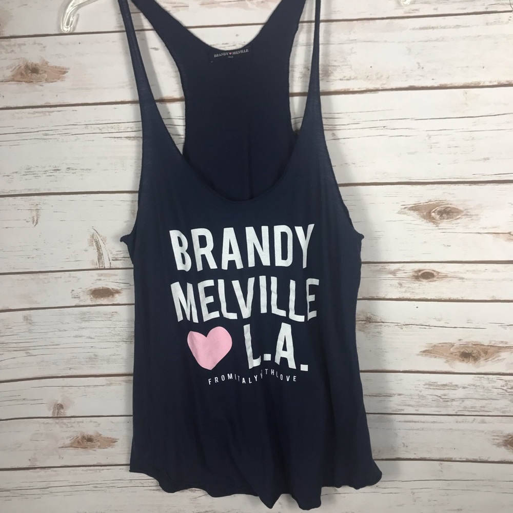 BRANDY MELVILLE ❤️ LA blue tank size SMALL